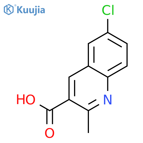 6-chloro-2-methylquinoline-3-carboxylic acid structure