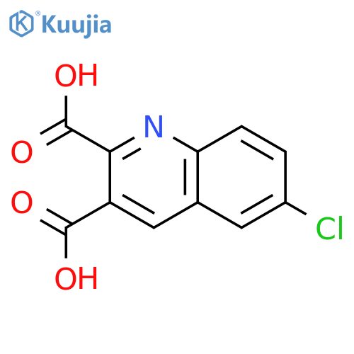 6-chloroquinoline-2,3-dicarboxylic acid structure