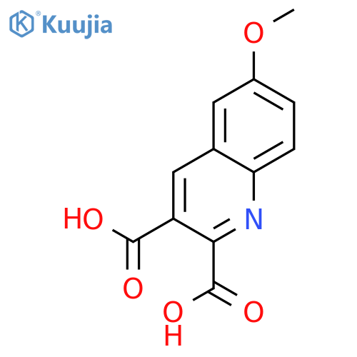6-methoxyquinoline-2,3-dicarboxylic acid structure