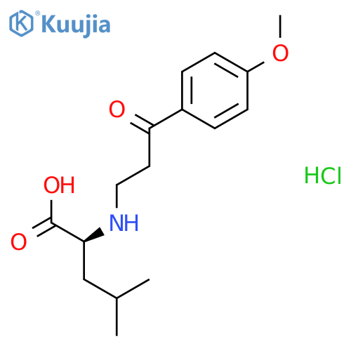 N-(3-(4-Methoxyphenyl)-3-oxopropyl)-L-leucine hydrochloride structure