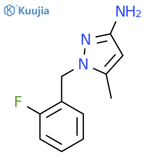 1-(2-Fluorobenzyl)-5-methyl-1H-pyrazol-3-amine structure
