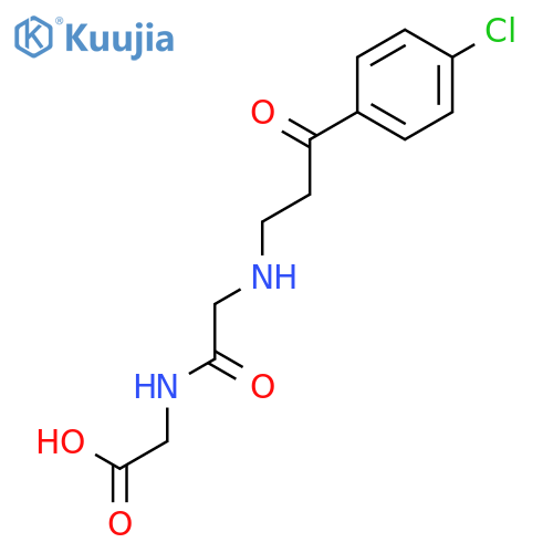 N-[3-(4-chlorophenyl)-3-oxopropyl]glycylglycine structure