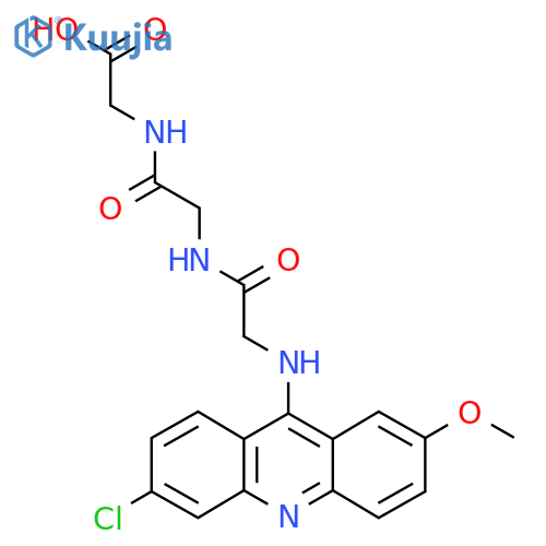 N-(6-Chloro-2-methoxyacridin-9-yl)glycylglycylglycine structure