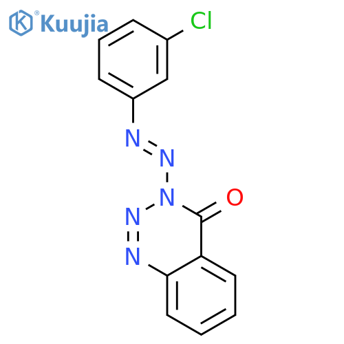 1,2,3-Benzotriazin-4(3H)-one, 3-[(3-chlorophenyl)azo]- structure