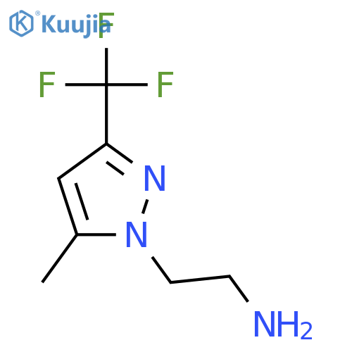 2-5-methyl-3-(trifluoromethyl)-1H-pyrazol-1-ylethanamine structure