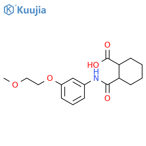2-{3-(2-Methoxyethoxy)anilino-carbonyl}cyclohexanecarboxylic Acid structure