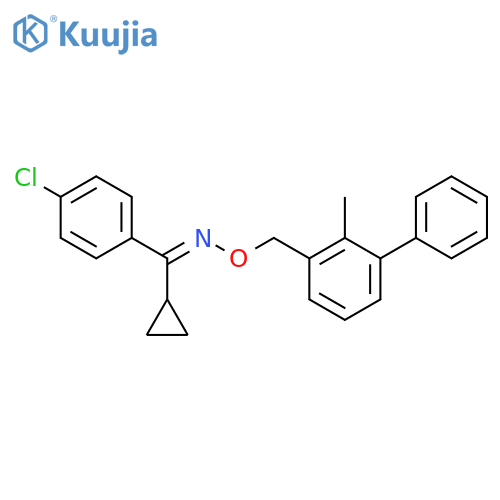 Methanone,(4-chlorophenyl)cyclopropyl-, O-[(2-methyl[1,1'-biphenyl]-3-yl)methyl]oxime structure