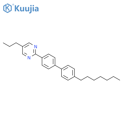 Pyrimidine, 2-(4'-heptyl[1,1'-biphenyl]-4-yl)-5-propyl- structure