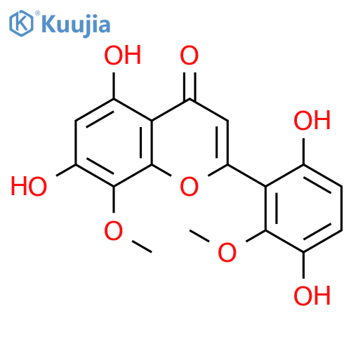 4H-1-Benzopyran-4-one,2-(3,6-dihydroxy-2-methoxyphenyl)-5,7-dihydroxy-8-methoxy- structure