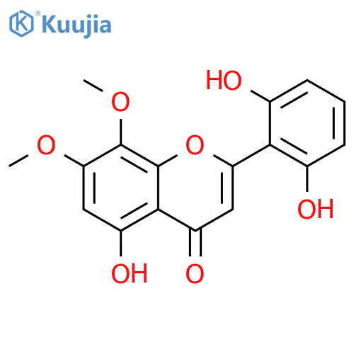 2',5,6'-trihydroxy-7,8-dimethoxyflavone structure