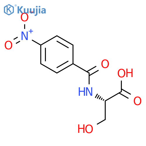 Serine, N-(4-nitrobenzoyl)- structure