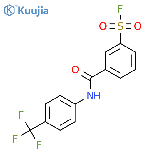 Benzenesulfonyl fluoride, 3-[[[4-(trifluoromethyl)phenyl]amino]carbonyl]- structure