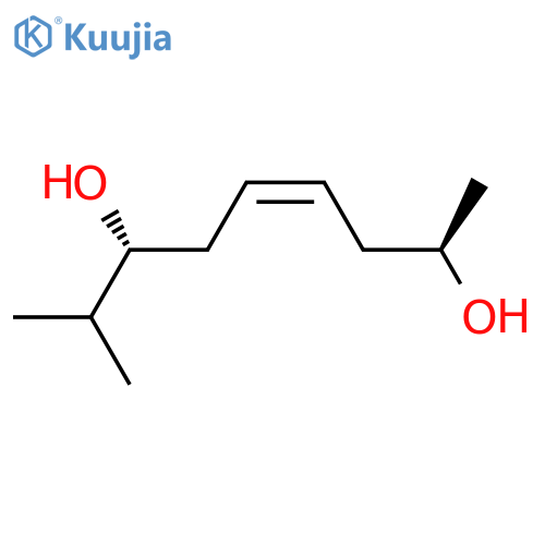 4-Nonene-2,7-diol, 8-methyl-, (2R,4Z,7R)-rel- structure