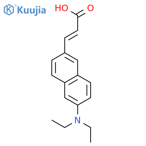 2-Propenoic acid, 3-[6-(diethylamino)-2-naphthalenyl]- structure