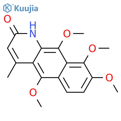 5,8,9,10-Tetramethoxy-4-methylbenzo[g]quinolin-2(1H)-one structure