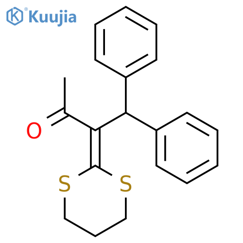 2-Butanone, 3-(1,3-dithian-2-ylidene)-4,4-diphenyl- structure
