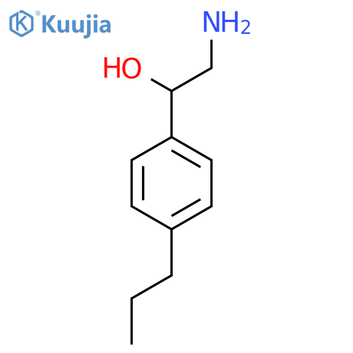 2-amino-1-(4-propylphenyl)ethan-1-ol structure