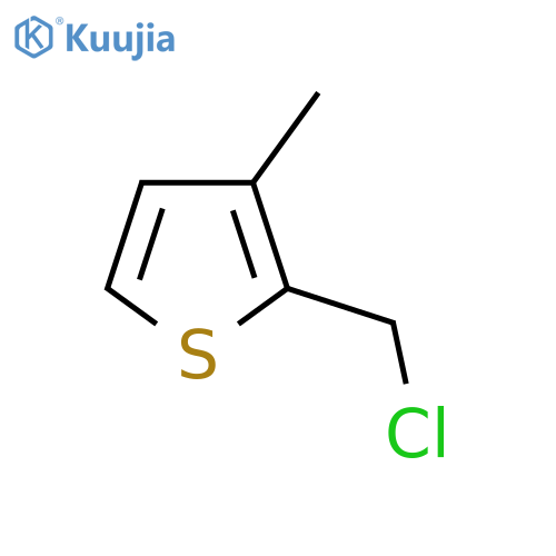2-(Chloromethyl)-3-methylthiophene structure