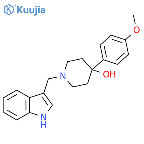 1-((1H-Indol-3-yl)methyl)-4-(4-methoxyphenyl)piperidin-4-ol structure