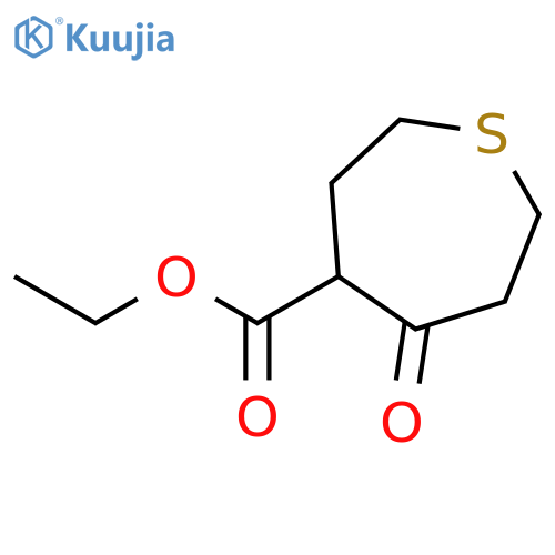 Ethyl 5-oxothiepane-4-carboxylate structure