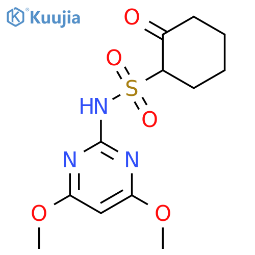 Cyclohexanesulfonamide, N-(4,6-dimethoxy-2-pyrimidinyl)-2-oxo- structure
