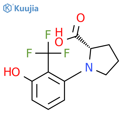 Proline, 1-[3-hydroxy-2-(trifluoromethyl)phenyl]- structure