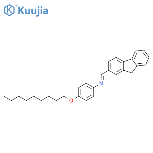 Benzenamine, N-(9H-fluoren-2-ylmethylene)-4-(nonyloxy)- structure