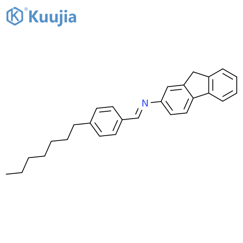 9H-Fluoren-2-amine, N-[(4-heptylphenyl)methylene]- structure