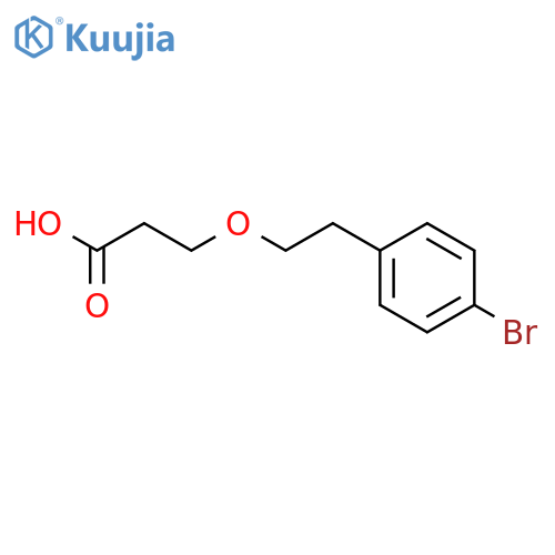 Propanoic acid, 3-[2-(4-bromophenyl)ethoxy]- structure