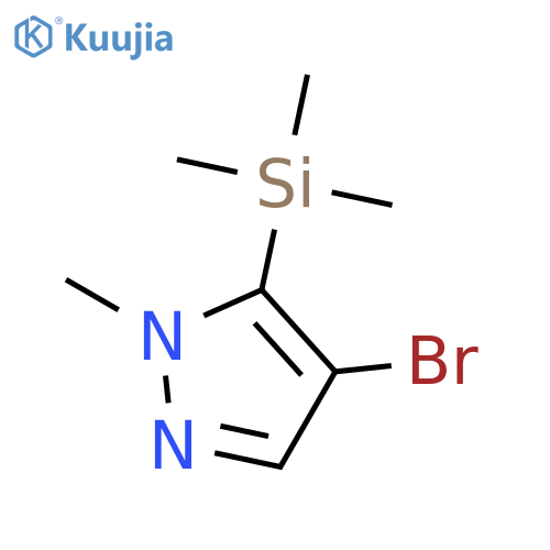 1H-Pyrazole, 4-bromo-1-methyl-5-(trimethylsilyl)- structure