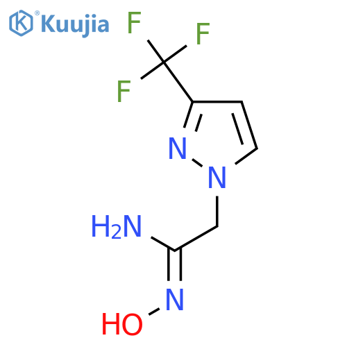 N'-Hydroxy-2-3-(trifluoromethyl)-1H-pyrazol-1-ylethanimidamide structure