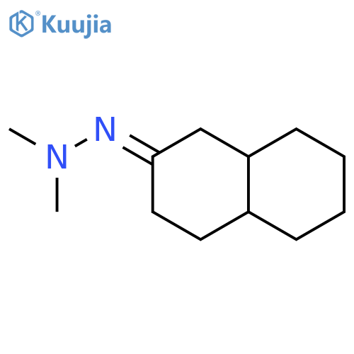 2(1H)-Naphthalenone, octahydro-, dimethylhydrazone structure