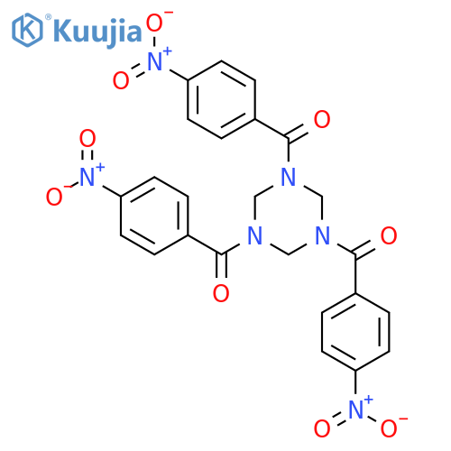1,3,5-Triazine, hexahydro-1,3,5-tris(4-nitrobenzoyl)- structure