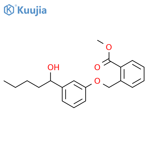 Benzoic acid, 2-[[3-(1-hydroxypentyl)phenoxy]methyl]-, methyl ester structure