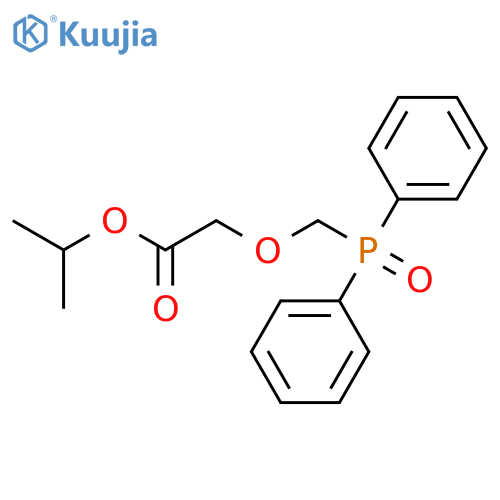 Acetic acid, (diphenylphosphinyl)methoxy-, 1-methylethyl ester structure