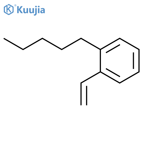 1-ethenyl-2-pentylbenzene structure