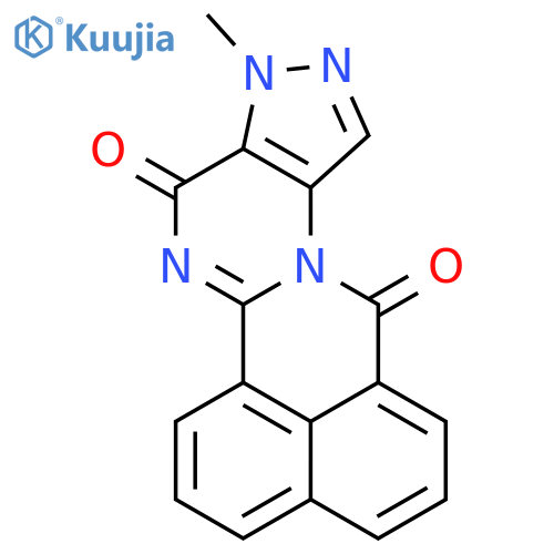 12H-BENZO[DE]PYRAZOLO[3',4':5,6]PYRIMIDO[2,1-A]ISOQUINOLINE-4,12(3H)-DIONE, 3-METHYL- structure
