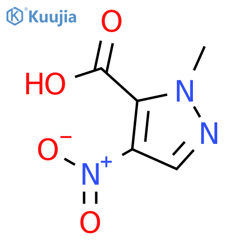 1-Methyl-4-nitro-1H-pyrazole-5-carboxylic acid structure