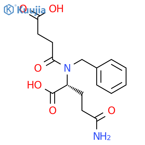 D-Glutamine, N2-(3-carboxy-1-oxopropyl)-N-(phenylmethyl)- structure