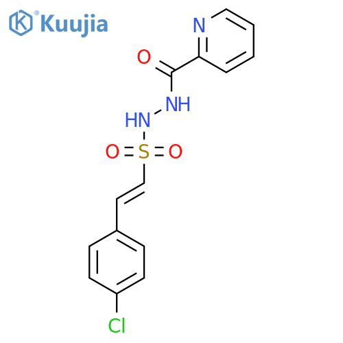 N'-[2-(4-chlorophenyl)ethenesulfonyl]pyridine-2-carbohydrazide structure