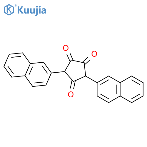 1,2,4-Cyclopentanetrione, 3,5-bis(2-naphthalenyl)- structure