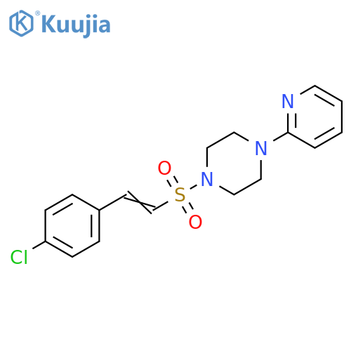 1-[[2-(4-Chlorophenyl)ethenyl]sulfonyl]-4-(2-pyridinyl)piperazine structure