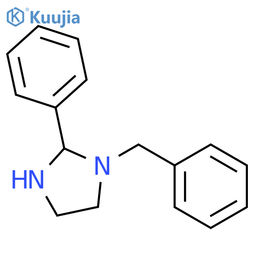 Imidazolidine, 2-phenyl-1-(phenylmethyl)- structure