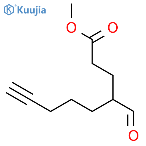 8-Nonynoic acid, 4-formyl-, methyl ester structure