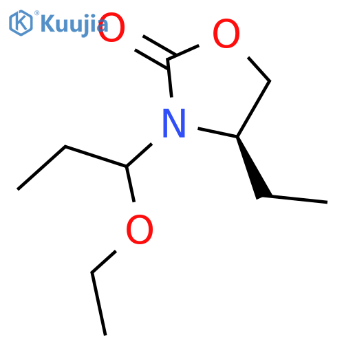 2-Oxazolidinone, 3-(1-ethoxypropyl)-4-ethyl-, (4R)- structure
