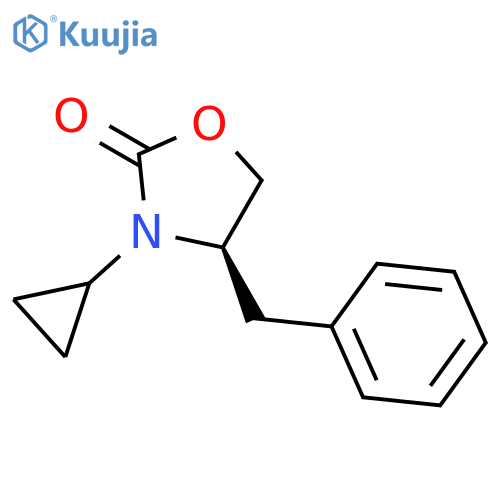 2-Oxazolidinone, 3-cyclopropyl-4-(phenylmethyl)-, (4R)- structure