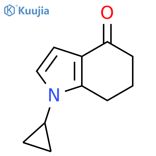 1-cyclopropyl-1,5,6,7-tetrahydro-4H-Indol-4-one structure