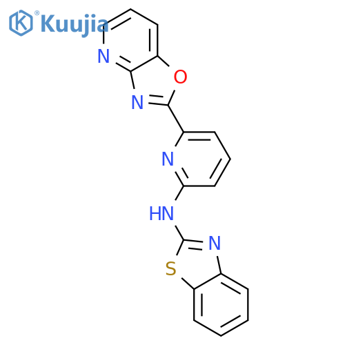 2-Benzothiazolamine, N-(6-oxazolo[4,5-b]pyridin-2-yl-2-pyridinyl)- structure