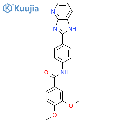 Benzamide, N-[4-(3H-imidazo[4,5-b]pyridin-2-yl)phenyl]-3,4-dimethoxy- structure