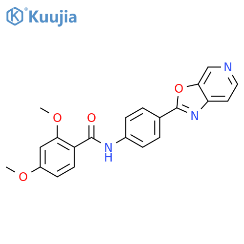 Benzamide, 2,4-dimethoxy-N-(4-oxazolo[5,4-c]pyridin-2-ylphenyl)- structure